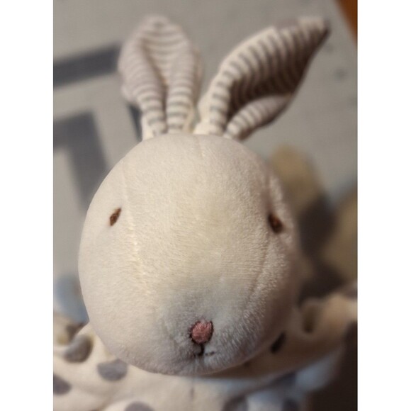 Bunnies by the Bay Rabbit Gray polka Dots Carrots Collection plush - Picture 3 of 5